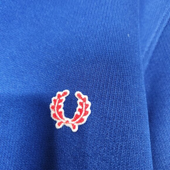 Fred Perry Bradley Wiggins Track Jacket Men's Size M Blue Red Stripe Full Zip - Picture 8 of 16